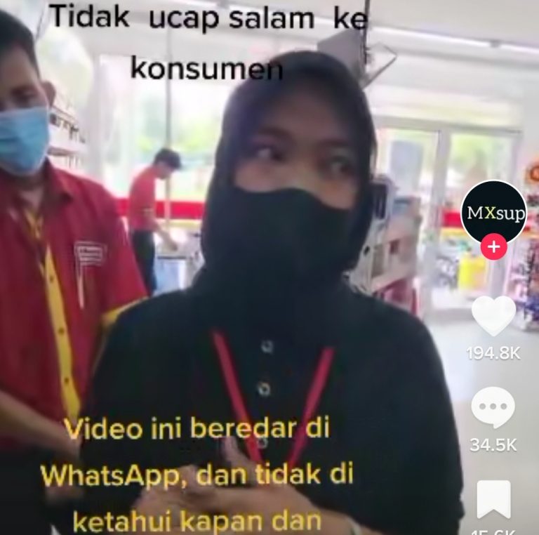 Pegawai alfamart nangis