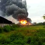 Kebakaran pabrik busa