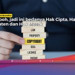 ilustrasi perbedaan hak cipta, hak paten dan hak merek