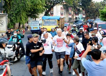 Bacapres Ganjar Pranowo Jogging di Cirebon