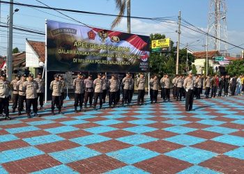 Polres Majalengka Gelar Apel Pasukan Jelang KTT ASEAN ke-43