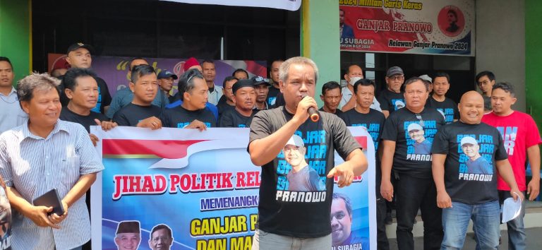 Ketua Relawan Ganjar Pranowo, Heru Subagja serukan jihad politik. (Ciayumajakuning.id)
