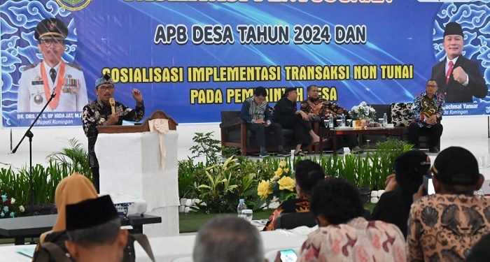 Kades se-Kuningan Diminta Optimalkan Pelaksanaan Transaksi Non Tunai Pemdes