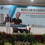 Capres Ganjar Pranowo saat mengisi kuliah kebangsaan di UMC Cirebon. (Ciayumajakuning.id)