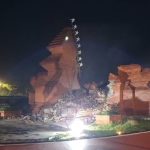 Penampakan gapura taman Pataraksa Ambruk ramai jadi perbincangan netizen Cirebon