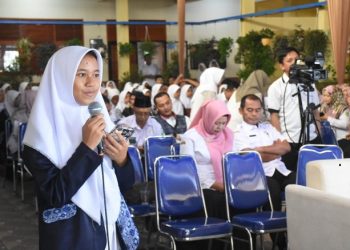 Ketua PKK Kuningan Jadi Narasumber Pimda Nyawah ke-10 di SMP Negeri 1 Garawangi