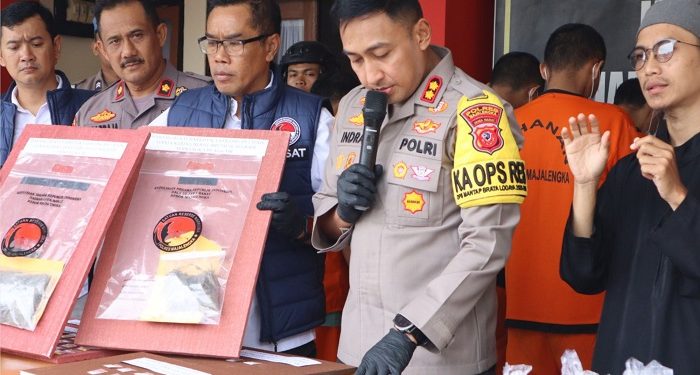 Polres Majalengka Ringkus 15 Pelaku dari 14 Kasus Narkoba Selama Triwulan Pertama