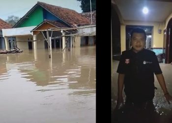 Banjir Satu Meter Kembali Terjang Desa Jadul Ciledug Cirebon, Warga Mohon Bantuan