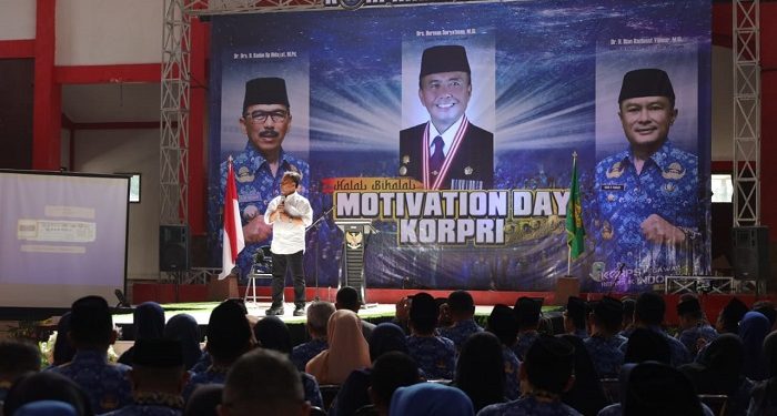 Sekda Jabar Jadi Motivator Halal Bihalal Korpri Kuningan