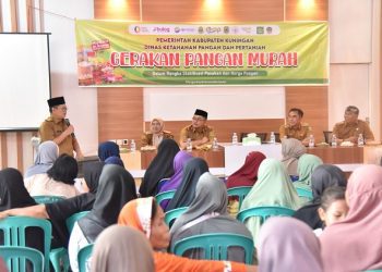 Diskantan Kuningan Gelar Gerakan Pangan Murah ke-30 di Ciawigebang