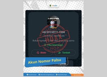 Waspada, Beredar Nomor Palsu Mengatasnamakan Pj Bupati Kuningan!