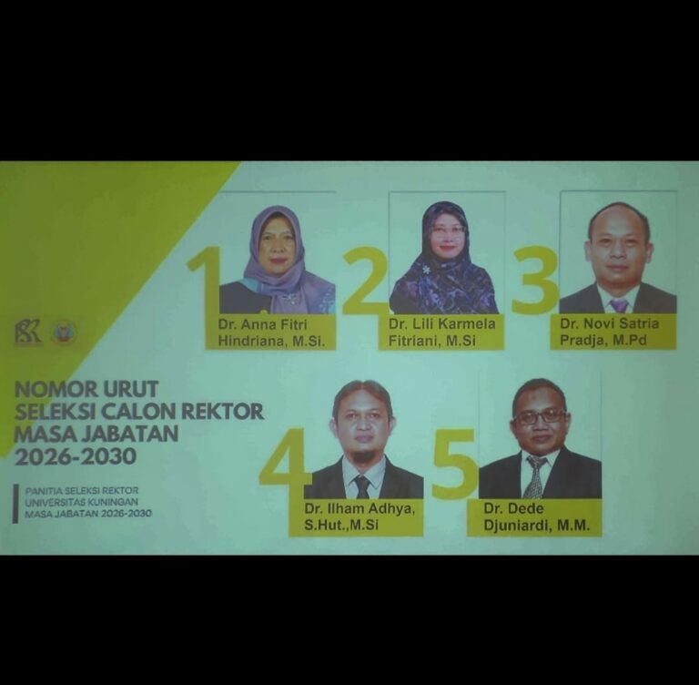 Uniku Gelar Pengundian Nomor Urut Calon Rektor 2026–2030