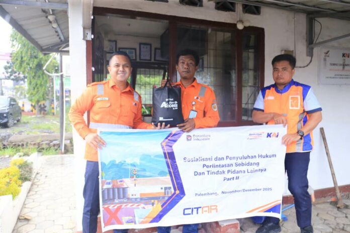 KAI Divre III Palembang Optimalkan Keselamatan Perlintasan Sebidang Jelang Angkutan Nataru 20252026