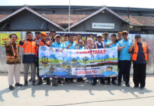 KAI Daop 1 Jakarta Bersama Serikat Pekerja dan Komunitas Railfans Gencarkan Sosialisasi Keselamatan di Perlintasan Sebidang Rangkasbitung