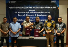 Tingkatkan Sinergitas, KAI Daop 8 Surabaya Teken MoU dengan Kejaksaan Negeri Bangkalan