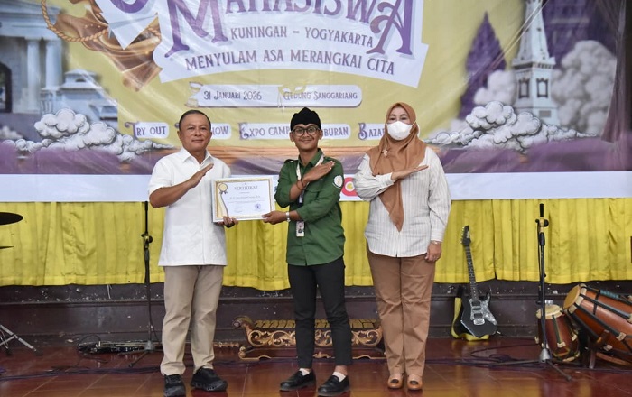 Pesan Bupati Kuningan ke Mahasiswa IPMK Jogja di Om-Jok 2026