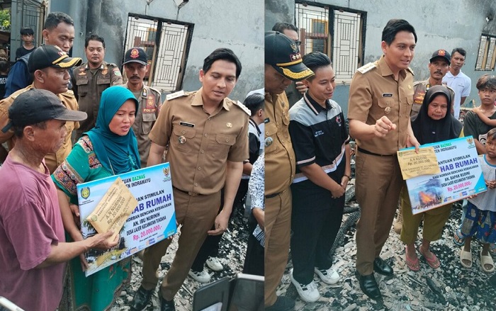 Bupati Indramayu Beri Bantuan Korban Kebakaran di Tukdana