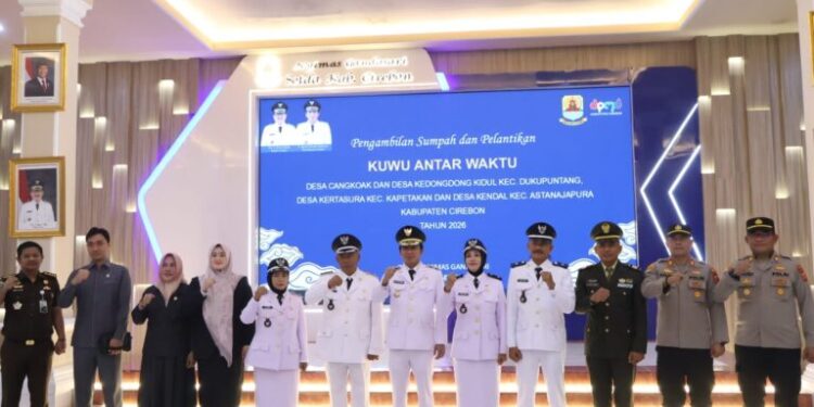 Lantik Empat Kuwu PAW, Wabup Cirebon Singgung Pilwu 2027