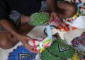 Proses pembuatan mainan tradisional di Kabupaten Cirebon.